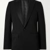 Satin-Trimmed Wool-Gabardine Tuxedo Jacket Satin-Trimmed Wool-Gabardine Tuxedo Jacket