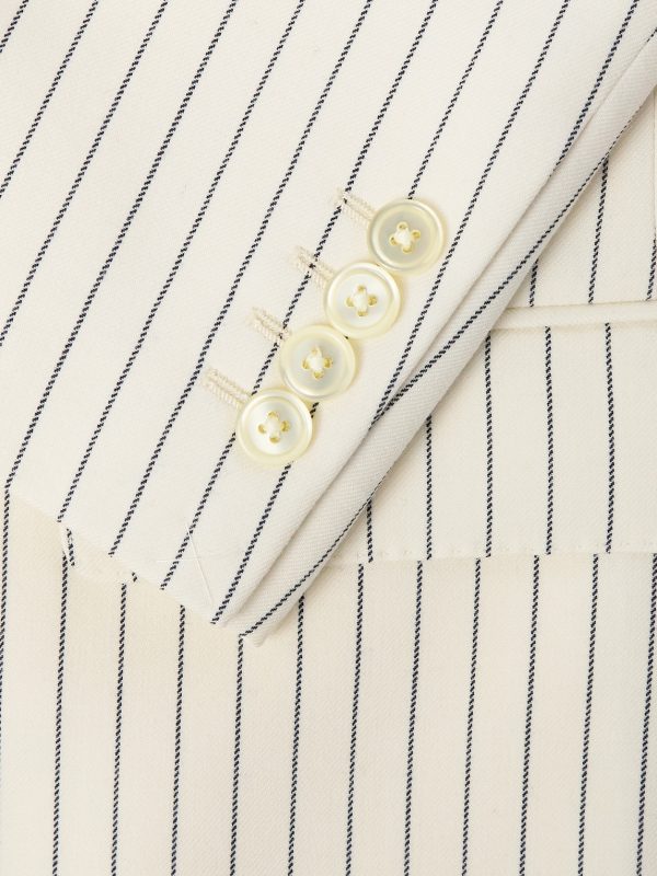 Slim-Fit Pinstriped Wool-Twill Blazer - CU Slim-Fit Pinstriped Wool-Twill Blazer - CU