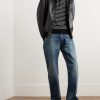 Slim-Fit Logo-Embroidered Striped Cotton Polo Shirt - OU