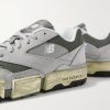 + MSFTSrep 0.01 Mesh-Trimmed Faux Suede and Leather Sneakers - CU + MSFTSrep 0.01 Mesh-Trimmed Faux Suede and Leather Sneakers - CU