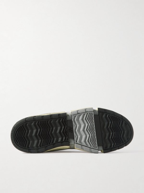+ MSFTSrep 0.01 Mesh-Trimmed Faux Suede and Leather Sneakers - E1 + MSFTSrep 0.01 Mesh-Trimmed Faux Suede and Leather Sneakers - E1