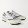 + MSFTSrep 0.01 Mesh-Trimmed Faux Suede and Leather Sneakers - FR + MSFTSrep 0.01 Mesh-Trimmed Faux Suede and Leather Sneakers - FR