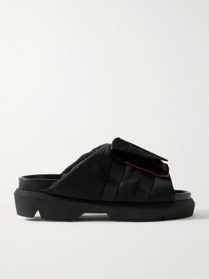 Webbing-Trimmed Shell Slides