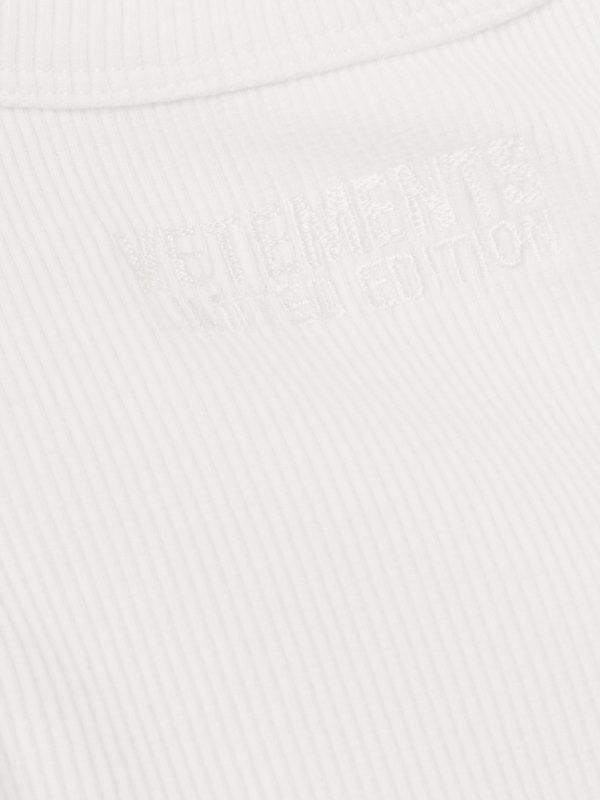 Logo-Embroidered Ribbed Stretch-Cotton Tank Top - CU Logo-Embroidered Ribbed Stretch-Cotton Tank Top - CU