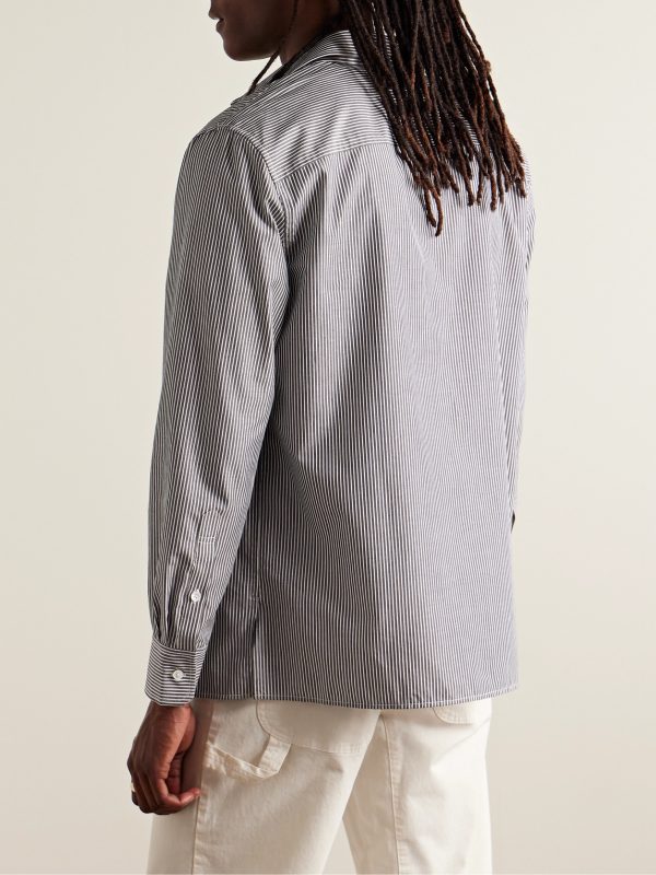 Finn Striped Cotton-Poplin Shirt - BK