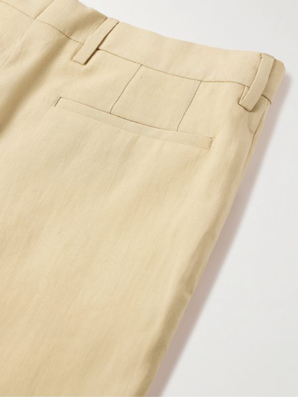 Straight-Leg Linen Shorts - CU Straight-Leg Linen Shorts - CU