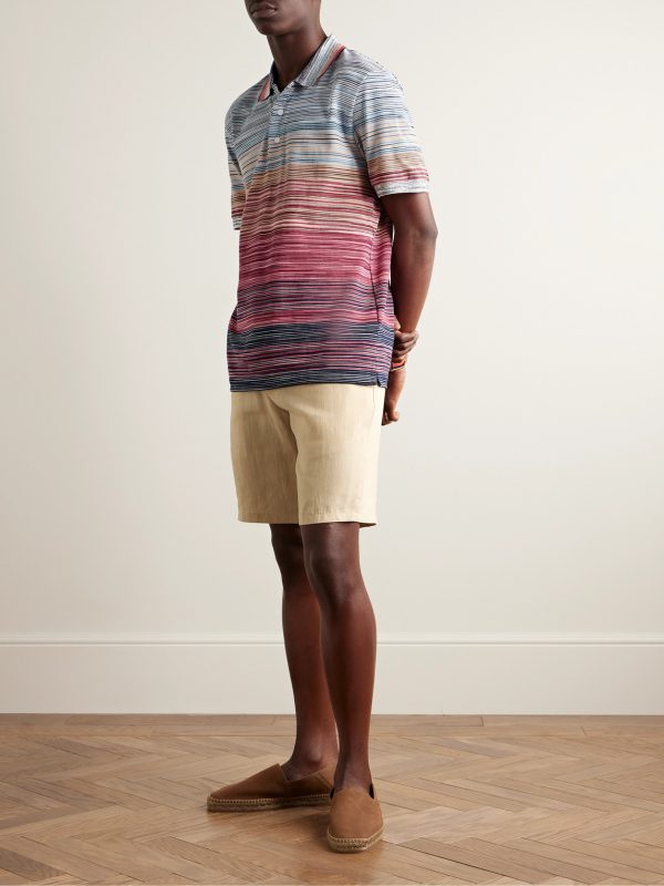 Straight-Leg Linen Shorts - OU Straight-Leg Linen Shorts - OU