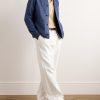 Burnham Herringbone Linen and Silk-Blend Overshirt - OU Burnham Herringbone Linen and Silk-Blend Overshirt - OU