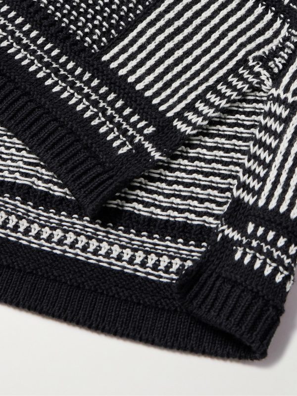 Striped Knitted Organic Cotton Shirt - E1