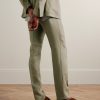 Slim-Fit Oasi Lino Twill Suit Trousers - BK Slim-Fit Oasi Lino Twill Suit Trousers - BK
