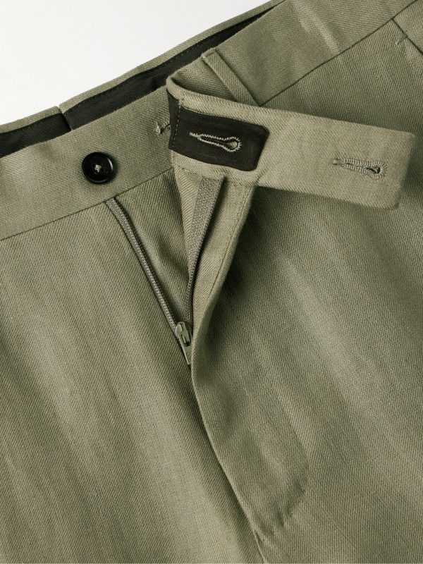 Slim-Fit Oasi Lino Twill Suit Trousers - E1 Slim-Fit Oasi Lino Twill Suit Trousers - E1