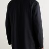 Oversized Unstructured Silk Blazer - BK