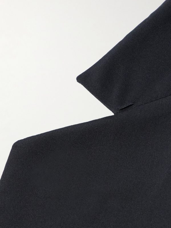 Oversized Unstructured Silk Blazer - E1