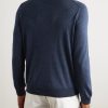 Silk, Cashmere and Linen-Blend Polo Shirt - BK