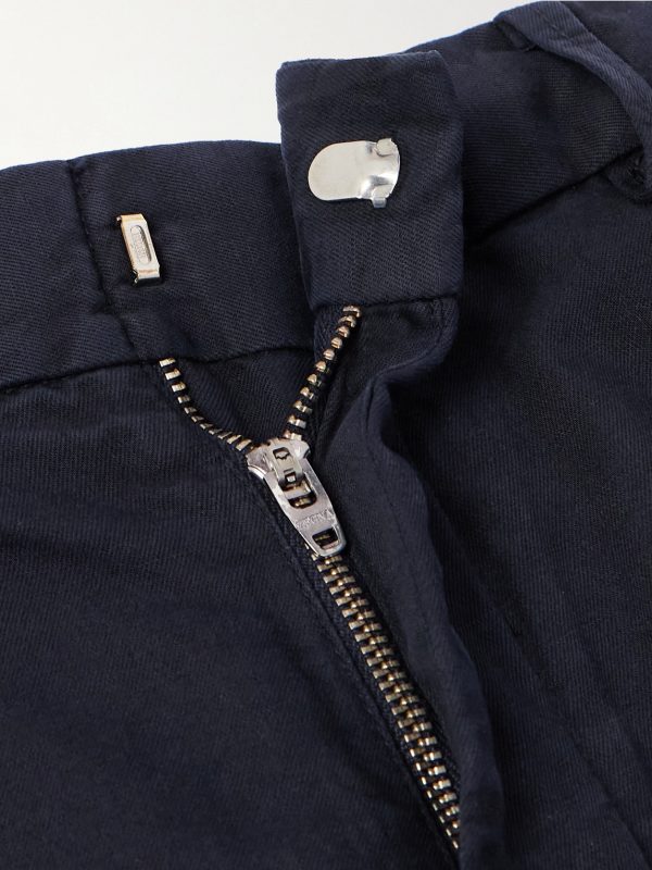 Straight-Leg Pleated Cotton and Linen-Blend Twill Shorts - E1 Straight-Leg Pleated Cotton and Linen-Blend Twill Shorts - E1