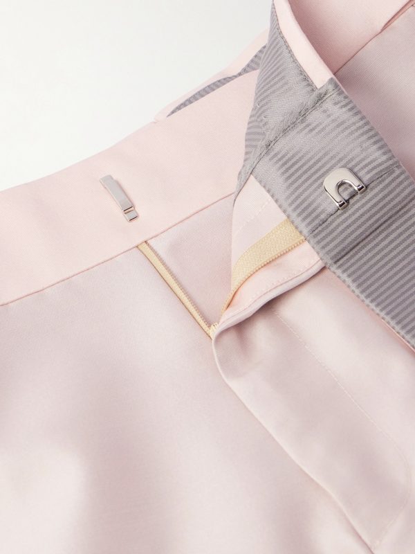 Atticus Slim-Fit Tapered Wool and Silk-Blend Twill Suit Trousers - E1