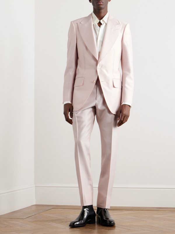 Atticus Slim-Fit Tapered Wool and Silk-Blend Twill Suit Trousers - OU