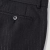 Slim-Fit Straight-Leg Striped Metallic Woven Tuxedo Trousers - CU