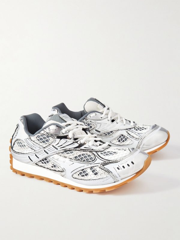 Orbit Metallic Rubber and Mesh Sneakers - FR