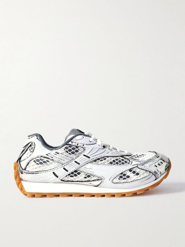 Orbit Metallic Rubber and Mesh Sneakers