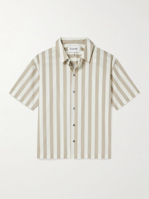 Striped Cotton-Poplin Shirt Striped Cotton-Poplin Shirt