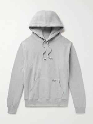 Logo-Embroidered Cotton-Jersey Hoodie Logo-Embroidered Cotton-Jersey Hoodie