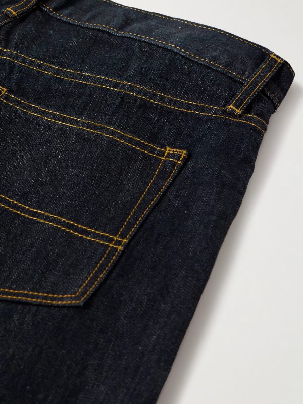 Straight-Leg Pleated Jeans - CU