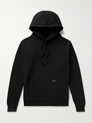 Logo-Embroidered Cotton-Jersey Hoodie Logo-Embroidered Cotton-Jersey Hoodie