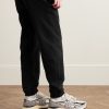 Core Tapered Logo-Embroidered Cotton-Jersey Sweatpants - BK Core Tapered Logo-Embroidered Cotton-Jersey Sweatpants - BK
