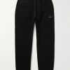 Core Tapered Logo-Embroidered Cotton-Jersey Sweatpants Core Tapered Logo-Embroidered Cotton-Jersey Sweatpants