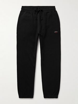 Core Tapered Logo-Embroidered Cotton-Jersey Sweatpants Core Tapered Logo-Embroidered Cotton-Jersey Sweatpants