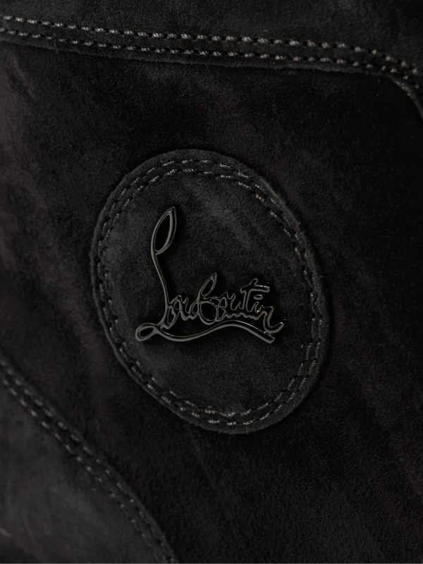 Louis Logo-Embellished Suede High-Top Sneakers - CU Louis Logo-Embellished Suede High-Top Sneakers - CU