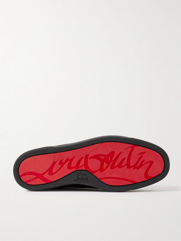 Louis Logo-Embellished Suede High-Top Sneakers - E1 Louis Logo-Embellished Suede High-Top Sneakers - E1