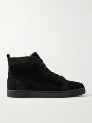 Louis Logo-Embellished Suede High-Top Sneakers Louis Logo-Embellished Suede High-Top Sneakers