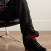 Louis Logo-Embellished Suede High-Top Sneakers - OU Louis Logo-Embellished Suede High-Top Sneakers - OU