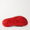 Take It Easy Logo-Embossed Cutout Spiked Rubber Slides - E1 Take It Easy Logo-Embossed Cutout Spiked Rubber Slides - E1