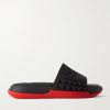 Take It Easy Logo-Embossed Cutout Spiked Rubber Slides Take It Easy Logo-Embossed Cutout Spiked Rubber Slides