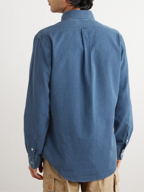 Cotton-Seersucker Shirt - BK Cotton-Seersucker Shirt - BK
