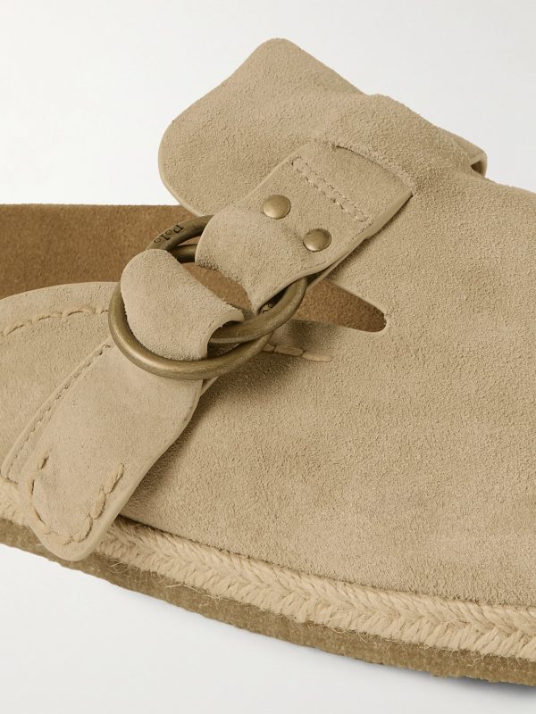 Turbach Jute-Trimmed Suede Clogs - CU Turbach Jute-Trimmed Suede Clogs - CU