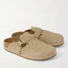 Turbach Jute-Trimmed Suede Clogs - FR Turbach Jute-Trimmed Suede Clogs - FR