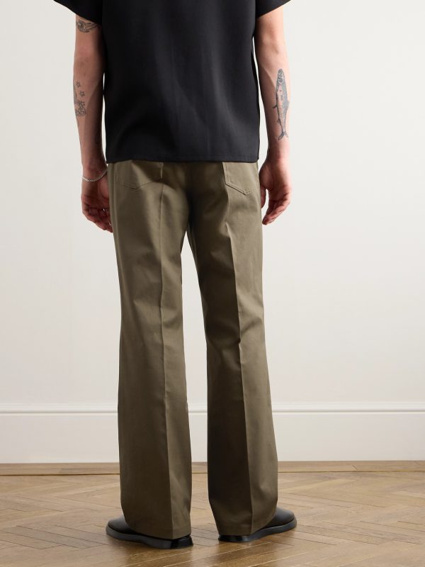 El Valluco Straight-Leg Cotton-Blend Trousers - BK