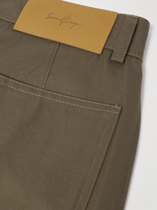 El Valluco Straight-Leg Cotton-Blend Trousers - CU