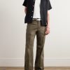 El Valluco Straight-Leg Cotton-Blend Trousers - OU