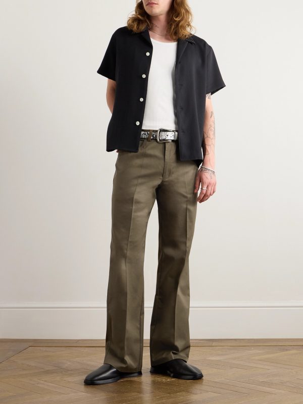 El Valluco Straight-Leg Cotton-Blend Trousers - OU