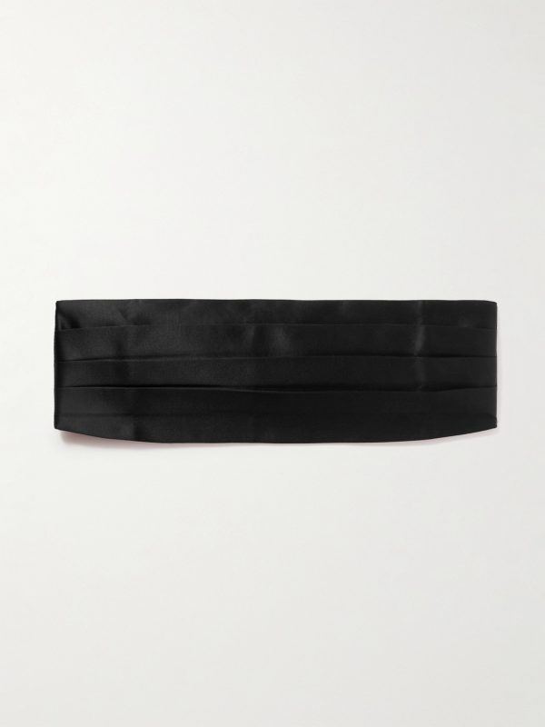Cotton and Silk-Blend Satin Cummerbund Cotton and Silk-Blend Satin Cummerbund