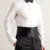 Cotton and Silk-Blend Satin Cummerbund - OU Cotton and Silk-Blend Satin Cummerbund - OU