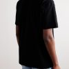 American Script Logo-Embroidered Organic Cotton-Jersey T-Shirt - BK American Script Logo-Embroidered Organic Cotton-Jersey T-Shirt - BK
