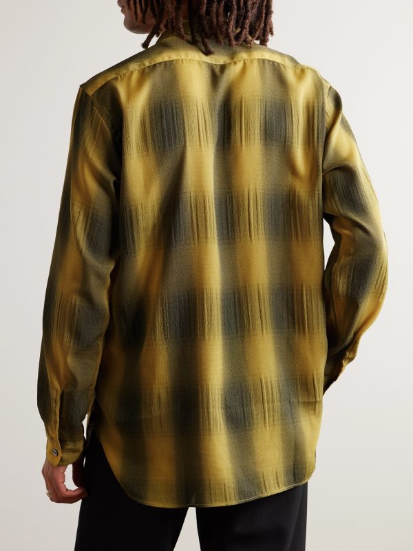 Checked Crepe Shirt - BK