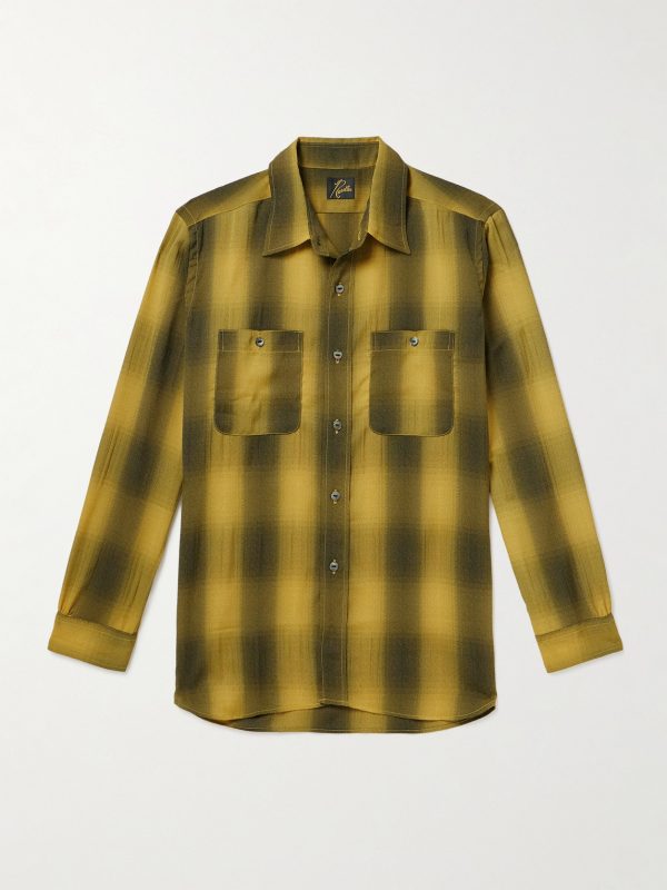 Checked Crepe Shirt