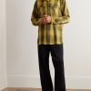 Checked Crepe Shirt - OU